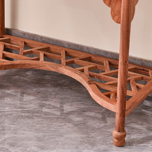 Tang Huangxuan mahogany furniture Burmese rosewood (scientific name: Big Fruit Rosewood) dressing table Ming style bedroom dressing table foldable dressing table + stool