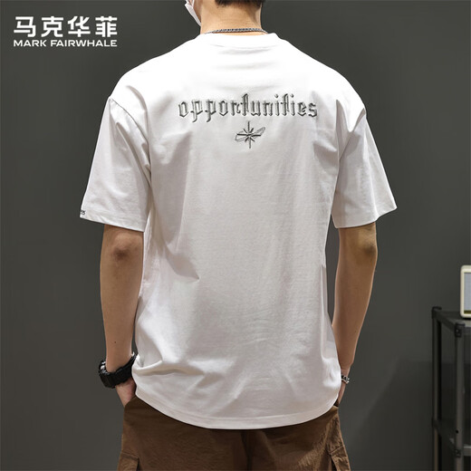 MARK FAIRWHALE short-sleeved T-shirt men's summer thin breathable short-sleeved men's fashion casual half-sleeved T-shirt youth tops