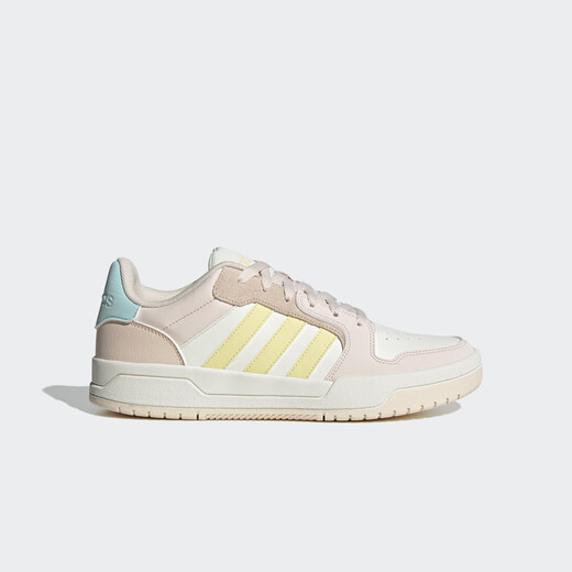 Adidas ENTRAP American campus style sports youthful retro basketball style sneakers for men and women Adidas milky white/orange pink/lotus root pink/blue green/yellow 37