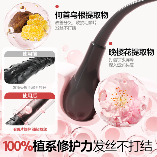 Plant Mom Children's Shampoo Conditioner Set 3-6-12 years old, silicone-free, smooth and fluffy, for girls 250ml*2 bottles