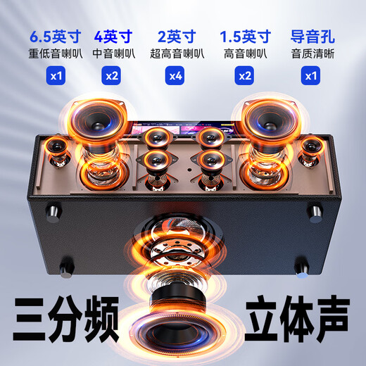 SANSUI T15 complete set of home ktv singing equipment, TV karaoke audio, ktv singing home all-in-one machine, karaoke karaoke machine, family party karaoke speaker