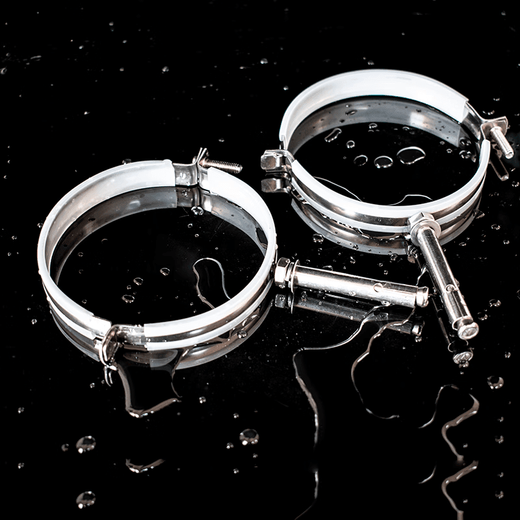 Wenzhi stainless steel pull-out pipe code hoop pipe clamp buckle hanging code buckle PVC rubber-coated drainage pipe clamp pipe bracket elevator stainless steel 20mm pull-out 4-point nail length 6cm (5 pieces)