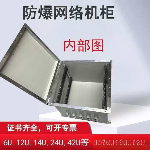 Explosion-proof network cabinet, anti-corrosion distribution box cabinet, carbon steel weak current cabinet, stainless steel switch chassis IIB/IIC monitoring 9U