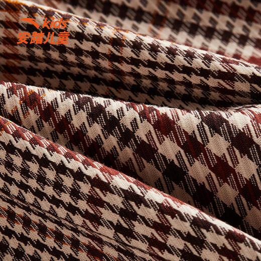 Anta children's skirt for girls and boys 2026 summer new outdoor pleated short skirt shopping mall same style glazed brown-3 160 cm