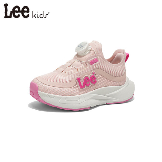 LEE KIDS children's shoes spring new children's running shoes boys fashion thick-soled sports dad shoes girls pink 32