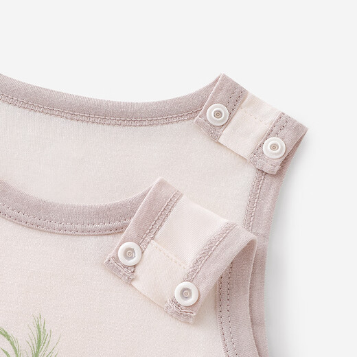 YEEHOO baby clothes for boys and girls summer short-sleeved crawling clothes 10A antibacterial vest jumpsuit