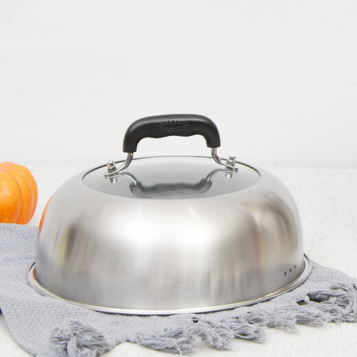 Pupan stainless steel steamer lid, high lid household round wok lid, transparent arched pot lid, bakelite handle steamer lid, product selection instructions before purchasing