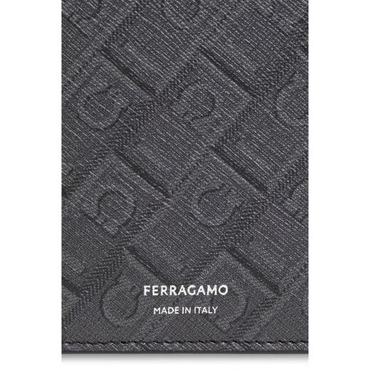 Ferragamo SS26 Luxury Men's Letter Bifold Wallet Gray One Size