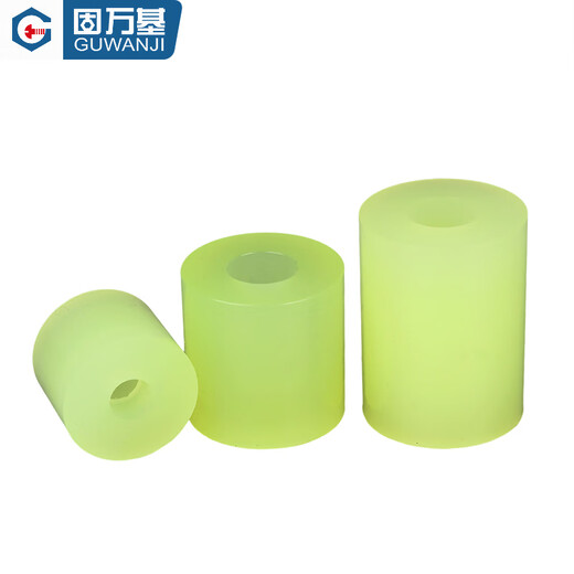 GUWANJI FA polyurethane shock-absorbing material with countersunk hole ring-type anti-collision protective sleeve PU excellent rubber buffer pad pressure-resistant wear-resistant block M5-20*20 2 pieces