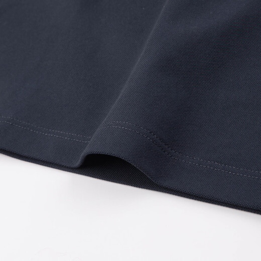 Hush Puppies Children's Clothing Children's Boys 2026 Spring and Summer New Classic Plaid Casual Comfortable Contrast Color Short-Sleeved Polo Shirt Navy Blue 150 cm