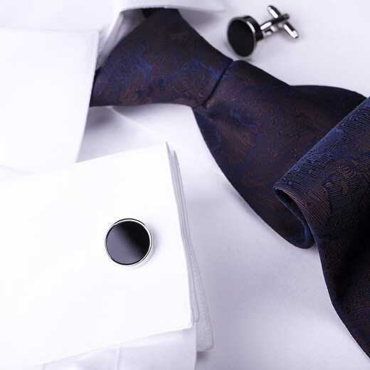 KFLK (KFLK) simple and versatile French shirt cufflinks for men, light luxury custom shirts, business gifts, cuff buttons, sleeve nails with engraving K166