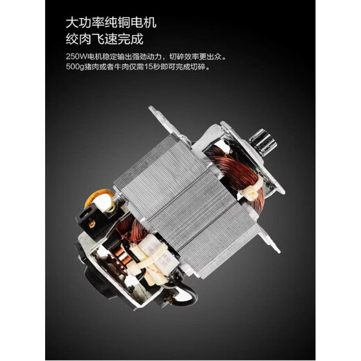 Commercial garlic mince, garlic masher, electric garlic garlic press, household garlic mincer, garlic mince, minced ginger and garlic artifact, 2-speed stainless steel 2 sets of knives, 2000ml