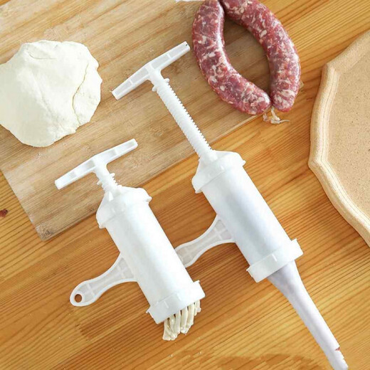 Tuojin German imported quality household manual small noodle machine old-fashioned river fishing machine hand-twisted noodle machine oatmeal noodle machine + 2 funnels (enema set)