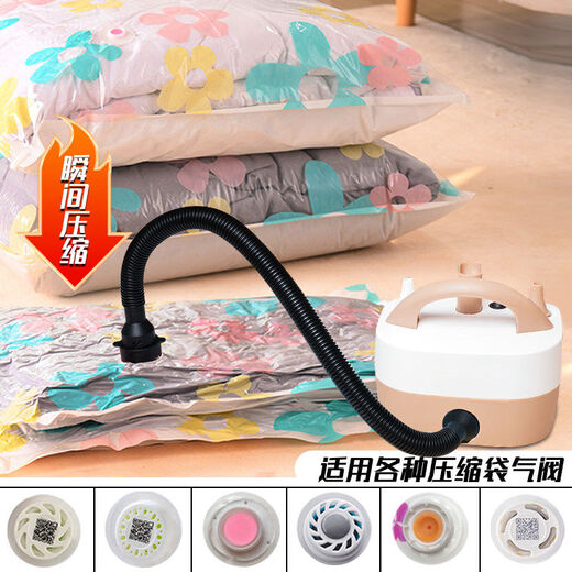 Vacuum pumping electric compression bag pumping machine for clothes and quilts vacuum machine for pumping and charging dual-purpose quilt storage 13-piece set