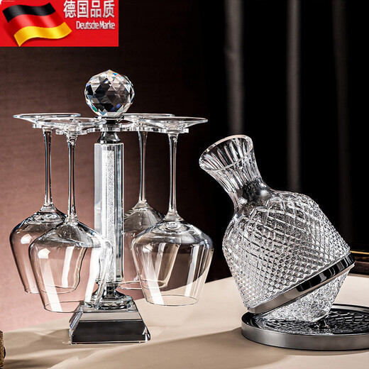 Tuojin French crystal red wine glasses, a pair of burgundy goblets upside down set, damage compensation guaranteed, 450ML crystal red wine glasses*2