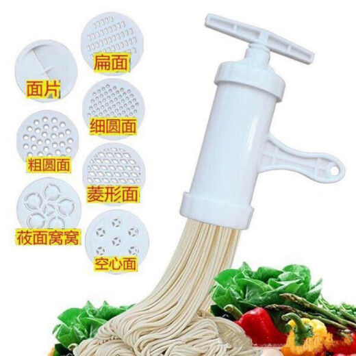 Tuojin German imported quality household manual small noodle machine old-fashioned river fishing machine hand-twisted noodle machine oatmeal noodle machine + 2 funnels (enema set)