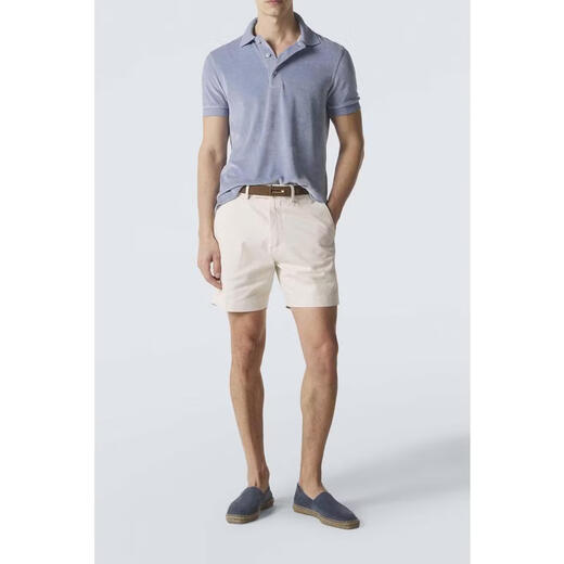 TOM FORD (TOM FORD) men's POLO collar T-shirt breathable and skin-friendly modal short-sleeved daily casual men's simple blue one size fits all | IT50