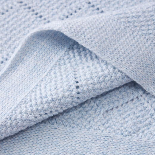 IEF/Aiyifu 2026 Spring New Style French Mature Commuting Temperament Design Versatile Woolen Batshirt Sky Blue One Size