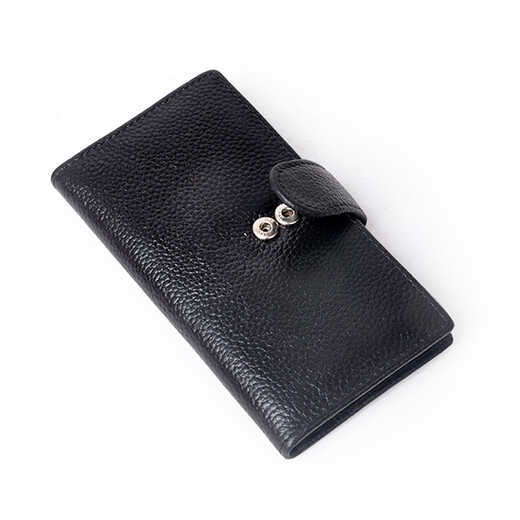 Yvongo card holder, business card holder, men's cowhide card holder, wallet, long card holder, genuine leather men's large capacity storage bank card holder new product