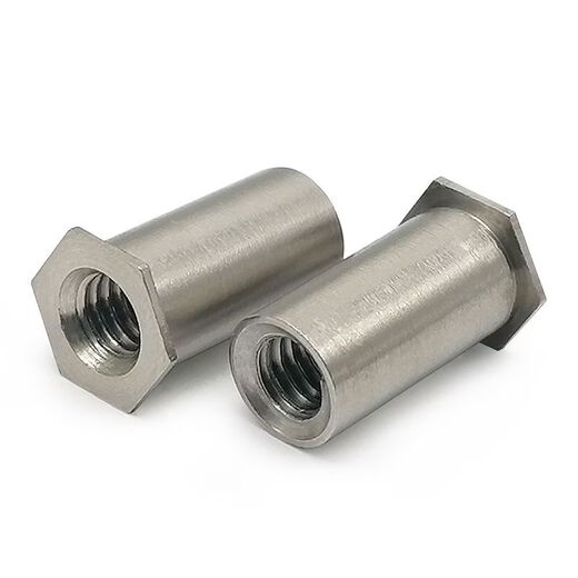 Sailotou stainless steel through hole pressure riveting stud hexagonal sheet metal pressure riveting nut column pressure plate stud SOSM2M25M5M6M8 SOS-M2-71000 bottom hole 4 points 2