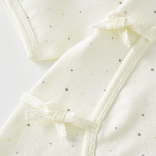 Tongtai (TONGTAI) baby jumpsuit spring and autumn pure cotton newborn crawling suit newborn baby crawling suit butterfly vest monk suit blue 59cm