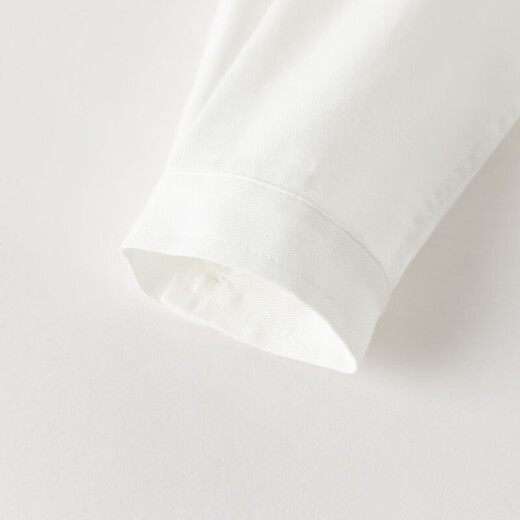 DAVE&BELLA 2026 Spring New Boys' Shirts Pure Cotton Children's White Shirts Fashionable Boys' Tops Children's Bottoming Shirts White Ready in Stock 80 cm (Recommended Height 73-80cm)