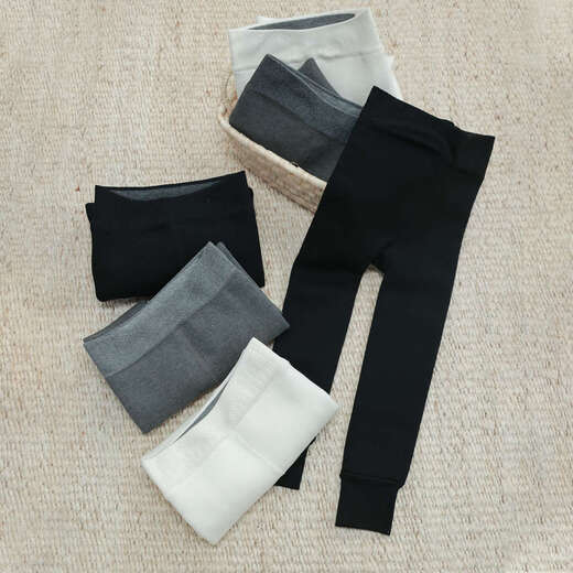 UTOUTO Big Ear Elephant Girls' Velvet Footed Pantyhose Nine-Point Pantyhose 2025 Winter New Style Bottoming 2502056 Black-Nine-Point Pantyhose-Pre-sale around mid-January 5-7 years old 2XL (suitable for height 140-155cm)