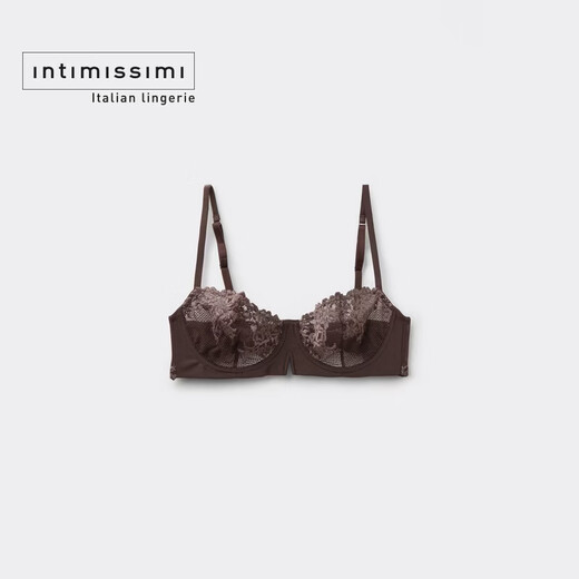INTIMISSIMI Yi Shuman 26 early spring new DENISE floral lace sexy unpadded bra RB1294D brown-705J 85B