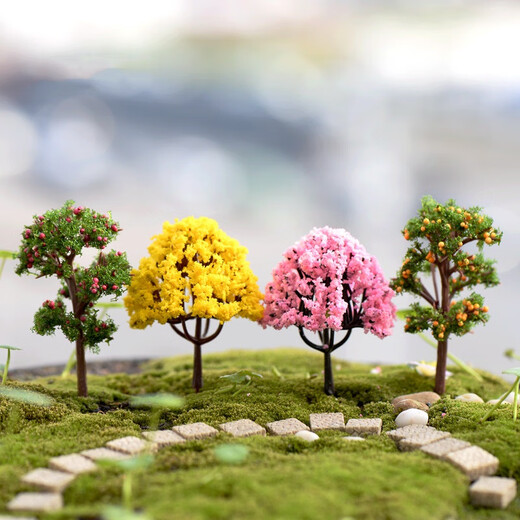 Jingxuan mini artificial tree moss micro landscape diy material landscaping decoration artificial tree ornaments sand table miniature large pine tree