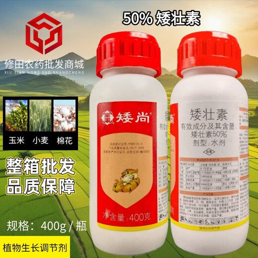 Tanaka Zhuquanfeng 50% chlormequat growth regulator for wheat, peanuts, corn, fruit trees, vegetables, dwarf plant growth regulator 400g 1 bottle No Specifications