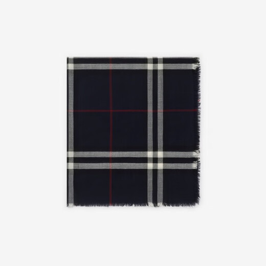BURBERRY gifts scarves for men and women plaid wool scarf black