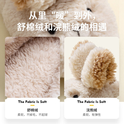 Children's cotton slippers cotton shoes children's home shoes baby winter bag heel toddler girls indoor furry slippers autumn and winter pink rabbit cotton shoes 15 inner length 15cm15 suitable for feet 13.5cm long