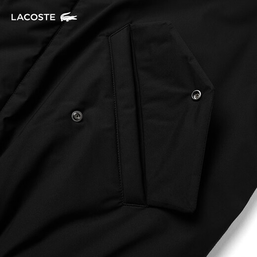 LACOSTE French crocodile men's 25 autumn and winter new warm thick cotton jacket | BH5142 031/black M /L 52