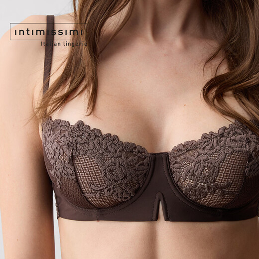 INTIMISSIMI Yi Shuman 26 early spring new DENISE floral lace sexy unpadded bra RB1294D brown-705J 85B
