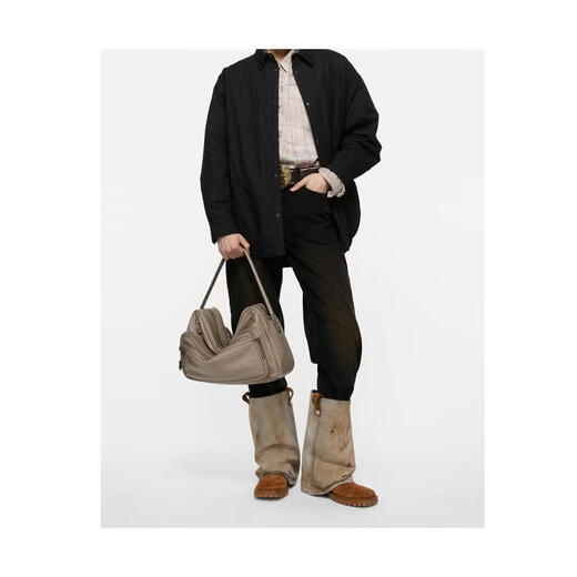 Acne Studios Men's Jacket Warm Windproof Cotton Long Sleeve Spring and Autumn Casual Jacket Simple Black One Size | EU-46