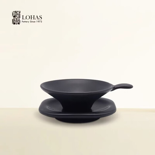 Lubao ceramic tea set tea filter set tea drain filter tea drain holder tea set tea mat accessories 304 stainless steel filter Ru kiln tea filter