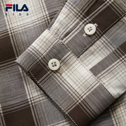 FILA Children's Clothing Shirt 2026 Summer New Boys Long-Sleeved Shirt Full Print One-ZA 105
