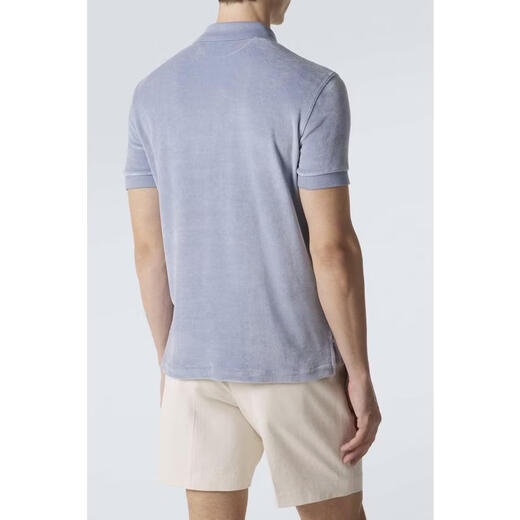 TOM FORD (TOM FORD) men's POLO collar T-shirt breathable and skin-friendly modal short-sleeved daily casual men's simple blue one size fits all | IT50