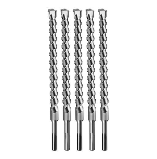 Drill bit set five-pit drill bit impact drill bit extended electric hammer drill bit 800-1m-1.5m-2m extended drill five-pit 25*1200
