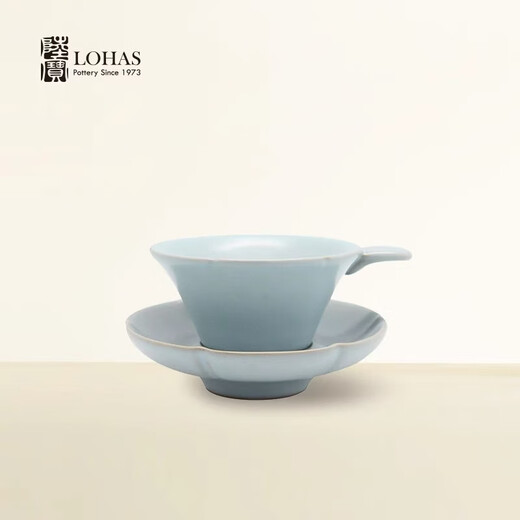 Lubao ceramic tea set tea filter set tea drain filter tea drain holder tea set tea mat accessories 304 stainless steel filter Ru kiln tea filter