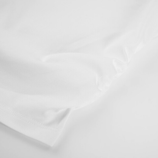 Hush Puppies children's clothing for children and girls 2026 spring and summer new style energetic sweet moisture-absorbent quick-drying lotus leaf sleeve short-sleeved Polo shirt original white 130 cm