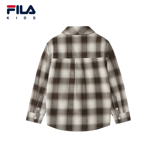 FILA Children's Clothing Shirt 2026 Summer New Boys Long-Sleeved Shirt Full Print One-ZA 105