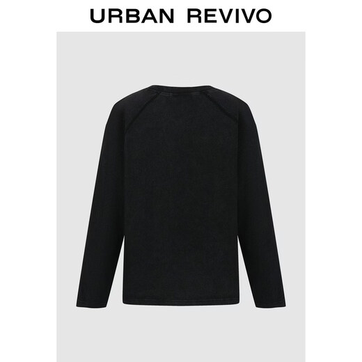 UR2026 Spring New Children's Clothing Boys Urban Casual Fun Rocket Embroidery T-shirt UBU460008 Black 110