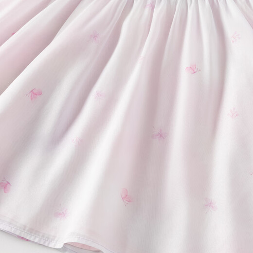 DAVE&BELLA children's skirt children's dress 2026 summer new Chinese style girls Hanfu baby girl mesh skirt children's skirt butterfly print ready stock 120 cm (recommended height 110-120cm)