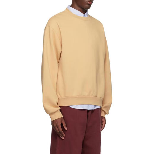 Acne Studios men's sweatshirt warm and comfortable cotton camel daily casual top simple 26 spring and summer new style nude color one size | M