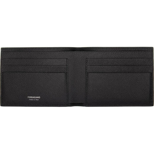 Ferragamo Luxury Men's Green GANCINI Wallet Moss Green One Size