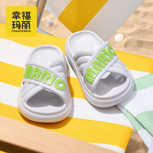 Cheerful Mario children's sandals summer boys and girls 1-3 years old 2 indoor toddlers breathable baby sandals beach clogs