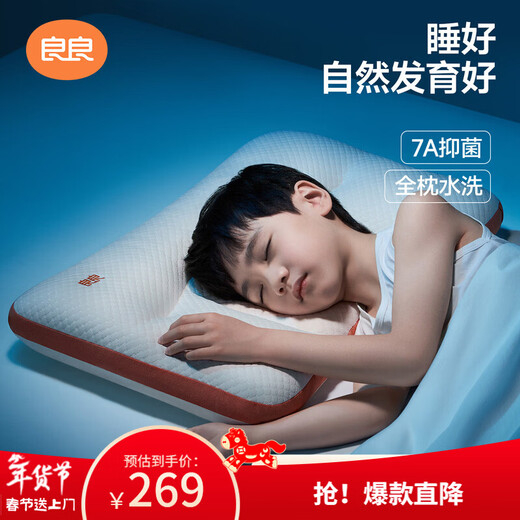Liangliang Children's Pillow 6-12 Years Old Cervical Support Student Pillow Universal for All Seasons Washable 65*40cm