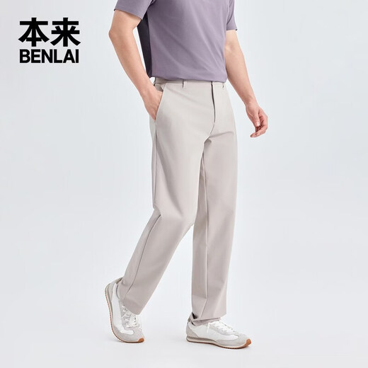 Benlai Men's Cool Straight Pants Commuting Men's Casual Pants Men's 2026 Spring New Pants Men's BRS660008