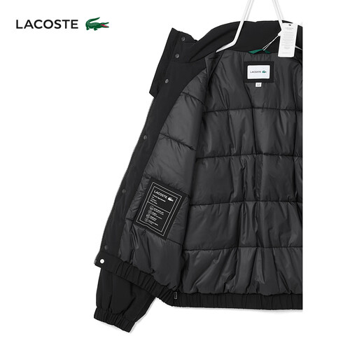 LACOSTE French crocodile men's 25 autumn and winter new warm thick cotton jacket | BH5142 031/black M /L 52
